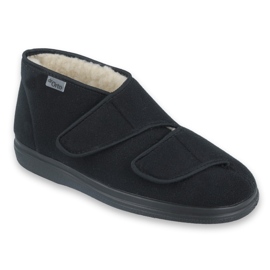Befado Béfado Warm Women's Slippers with Velcro 986d011 noir 1