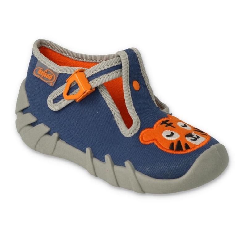 BEFADO S.A. Befado chaussures pour enfants 110P462 bleu orange gris 1