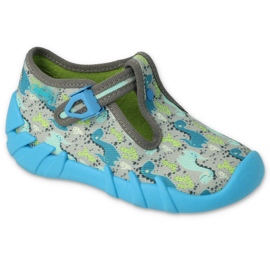 Befado chaussures pour enfants 110P465 bleu gris vert 1