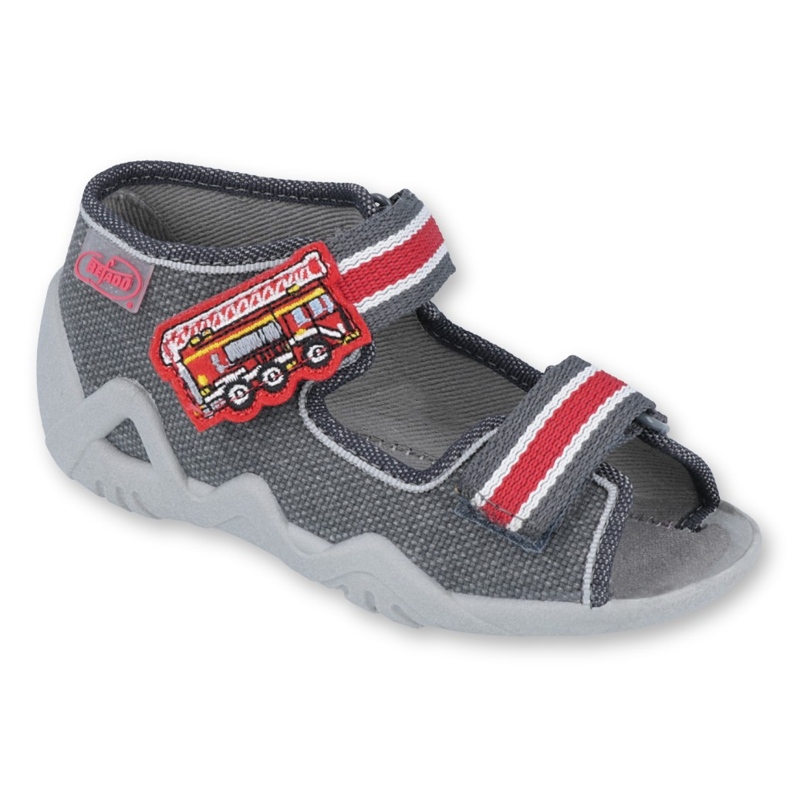 Chaussures enfant Befado 250P089 rouge gris 1