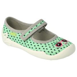Befado chaussures pour enfants 114X484 gris vert 2