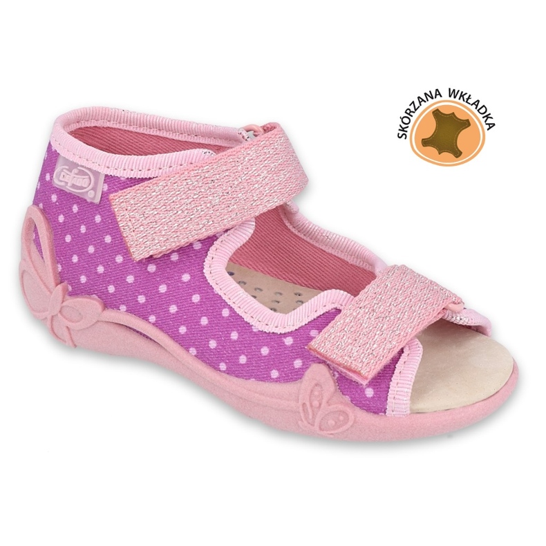 Chaussures enfants Befado 342P038 violet rose 1