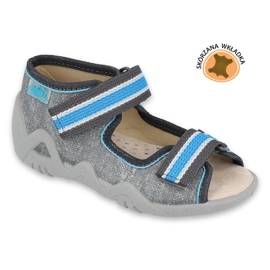 Chaussures enfant Befado jaune 350P026 bleu gris 1