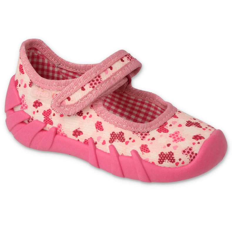 Befado chaussures pour enfants speedy 109P257 rouge rose 1