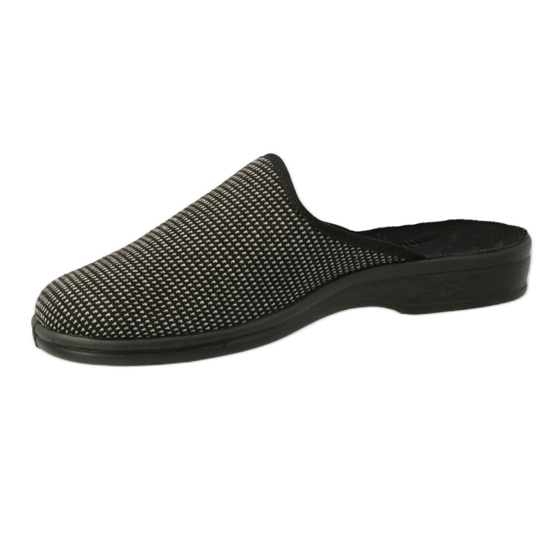 Chaussons bas homme Befado 089M422 noir et gris 2