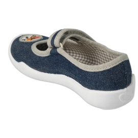 Befado Béfado Children's Slippers 114x498 Navy Blue Application bleu 2