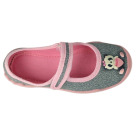 Befado chaussures pour enfants 114X506 rose gris 2