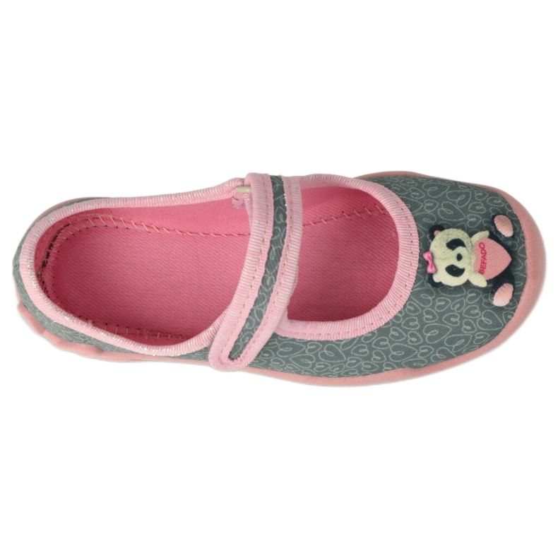 Befado chaussures pour enfants 114X506 rose gris 2