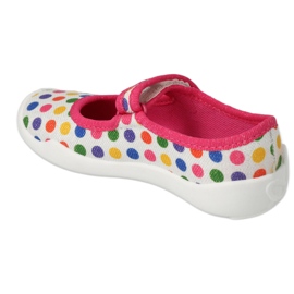 Befado chaussons enfants roses avec cercles colorés 114X494 2 Befado chaussons enfants roses avec cercles colorés 114X494 2