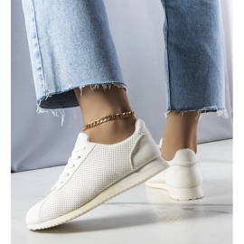 PA1 Baskets blanches ajourées Braelyn 2