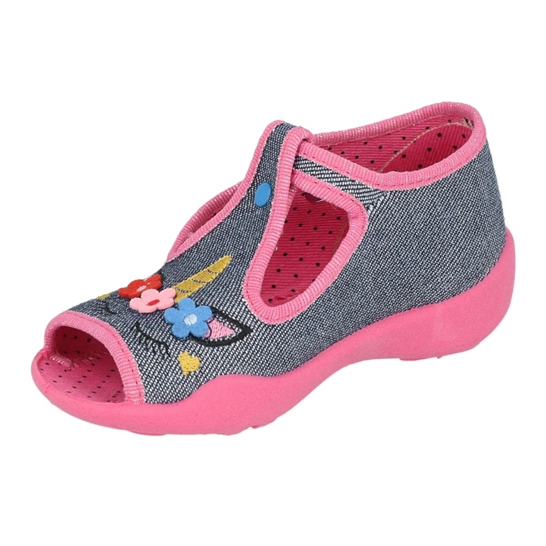 Chaussons enfants Befado 213P134 rose 2
