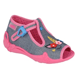 Chaussons enfants Befado 213P134 rose 3