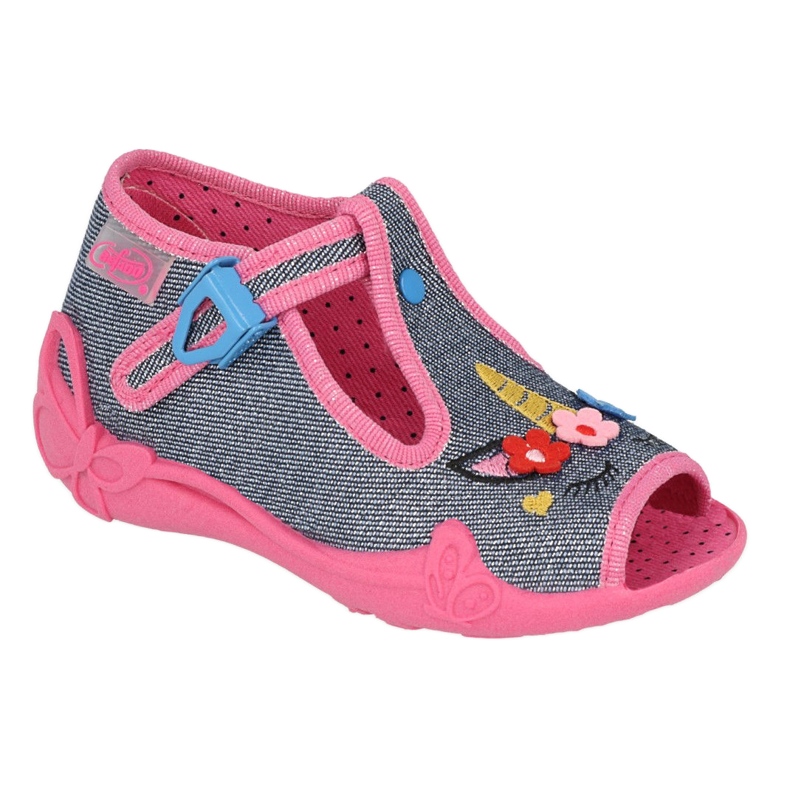 Chaussons enfants Befado 213P134 rose 3