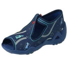 Befado chaussons enfant avec fermoir 217P117, bleu marine 1