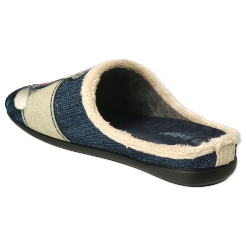 Inblu Women's Slippers 155d210 MISIA Application avec cœur bleu 2 Inblu Women's Slippers 155d210 MISIA Application avec cœur bleu 2