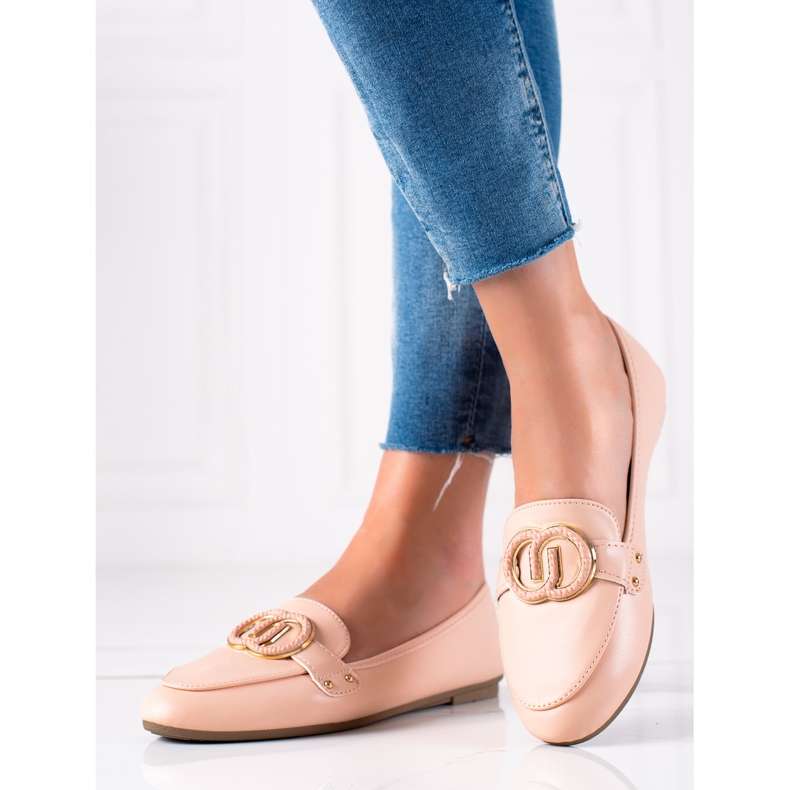 Diamantique Mocassins Avec Ornement beige 1 Diamantique Mocassins Avec Ornement beige 1