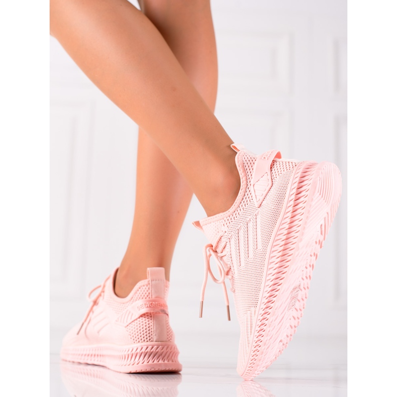 Sweet Shoes Chaussures de sport en textile roses 1