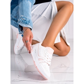 SHELOVET Chaussures de sport à la mode blanche 1