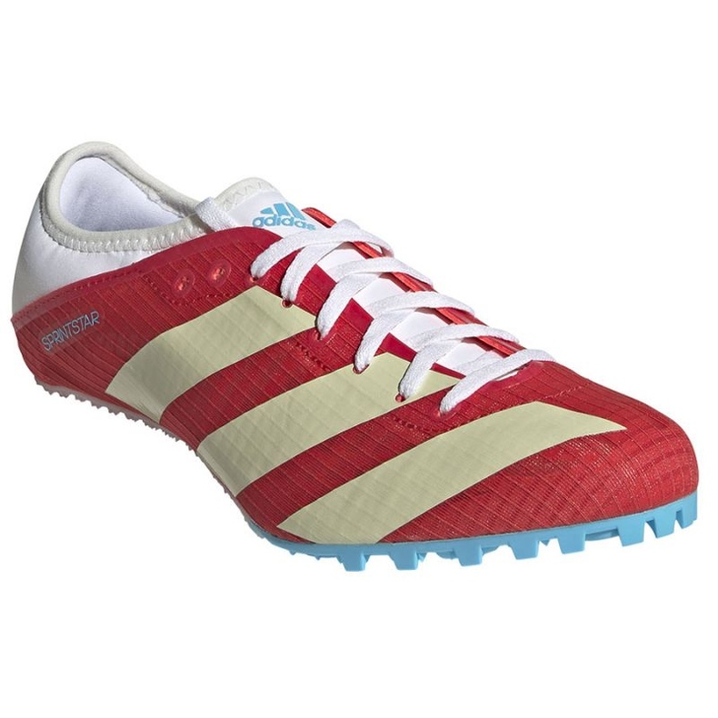 Chaussures à crampons adidas Sprintstar GY3537 rouge 1