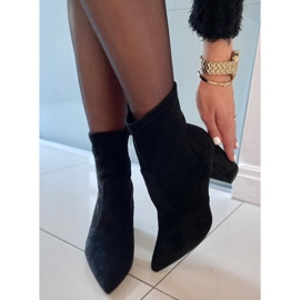 PA1 Bottes à talons en daim de Natalie Black le noir 3