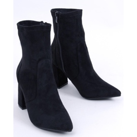 PA1 Bottes à talons en daim de Natalie Black le noir 1