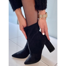 PA1 Bottes à talons en daim de Natalie Black le noir 5
