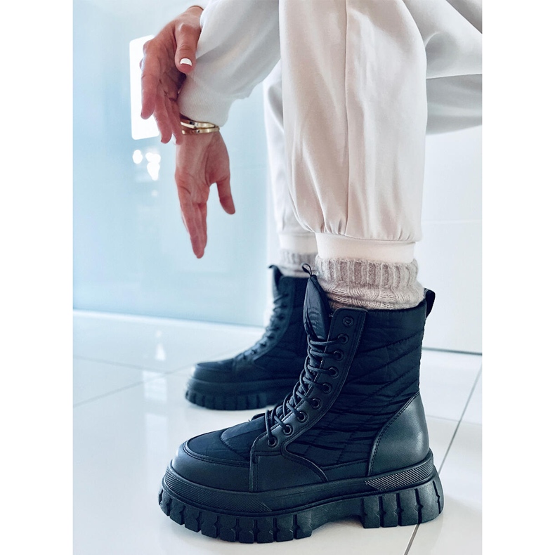 PA1 Bottines plates à lacets Barkin Negro le noir 1 PA1 Bottines plates à lacets Barkin Negro le noir 1