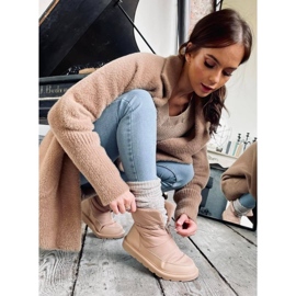 Bottes de neige isolées femme Busted Khaki beige 1