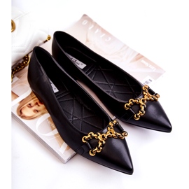 WS1 Ballerines pour femmes en Spitz avec ornement Carlos noir 4