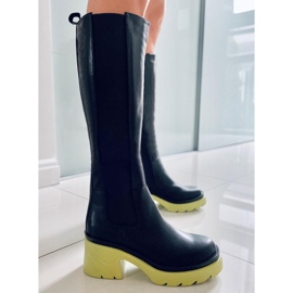 PA1 Bottes à semelles colorées de Woods NOIR/VERT le noir 5