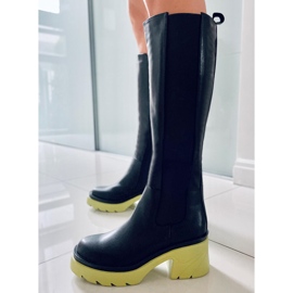 PA1 Bottes à semelles colorées de Woods NOIR/VERT le noir 3