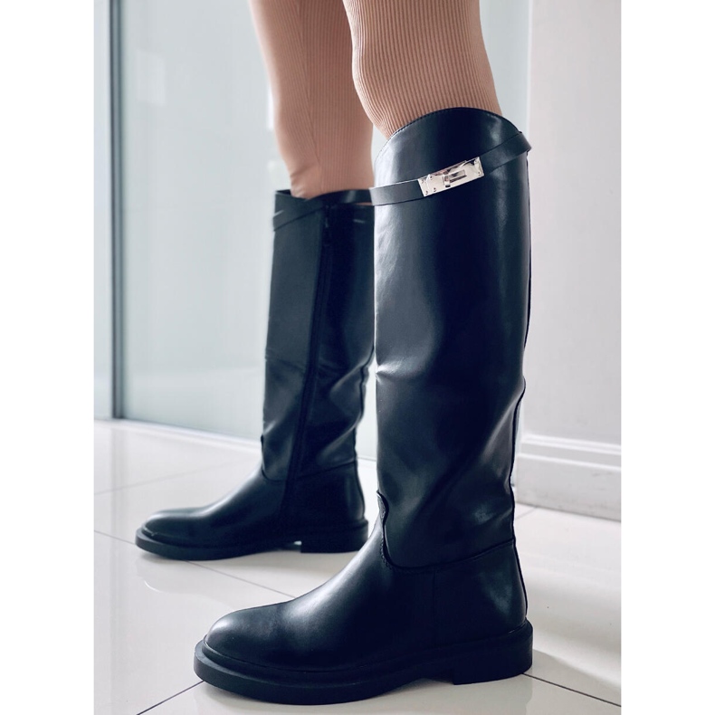PA1 Bottes d'équitation femme Larson Noir 2