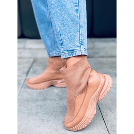 PA1 Chaussettes Goko Camel chaussettes beige 1