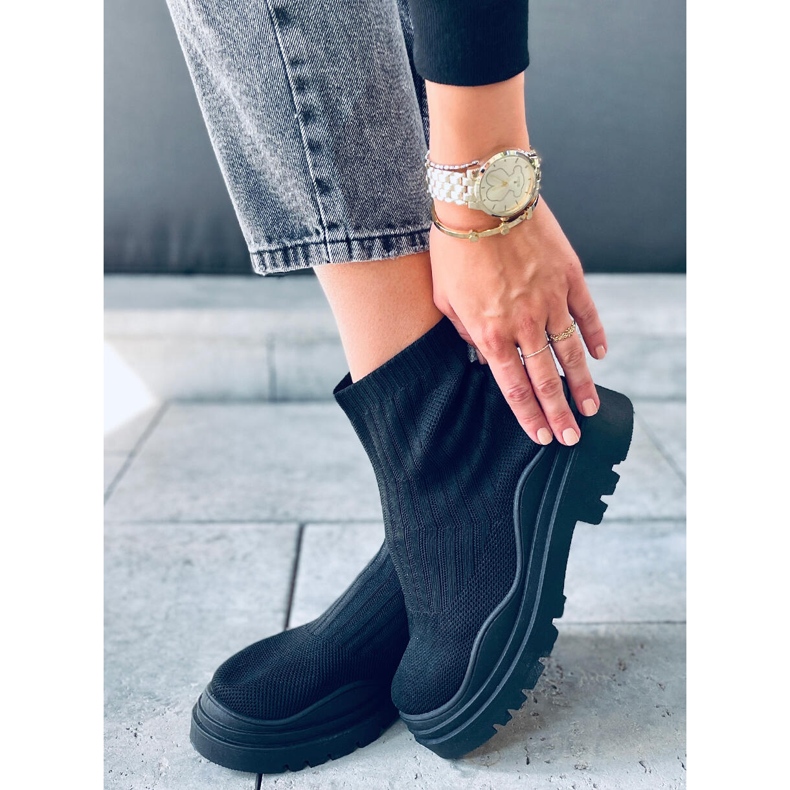 PA1 Chaussures socquettes Silva NOIR + NOIR 2