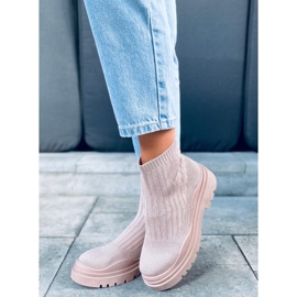 PA1 Socquettes Silva NUDE + NUDE beige rose 1