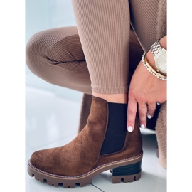 Bottines à talons hauts Ragga Kaki brun 4