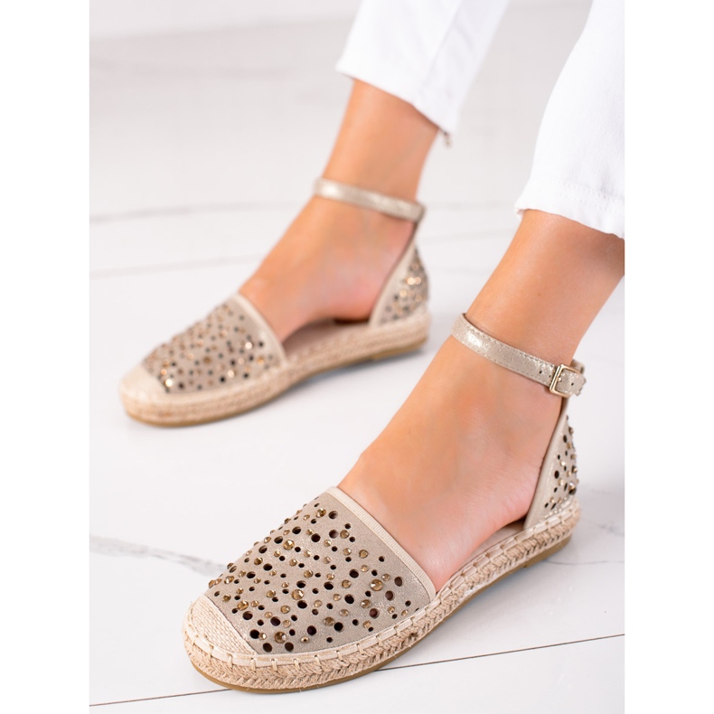 T.Sokolski Espadrilles Avec Cristaux beige 2 T.Sokolski Espadrilles Avec Cristaux beige 2