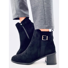 Bottes à talons de Cyndi Black Suede noir 2