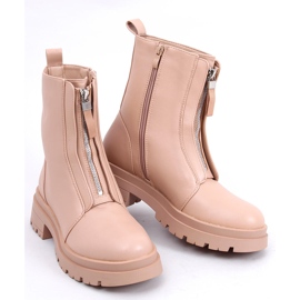 PA1 Bottines Celeritas nude pour femme beige rose 1