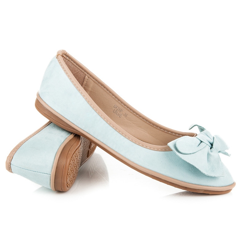 Seastar Ballerines en daim bleu 1