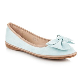 Seastar Ballerines en daim bleu 3