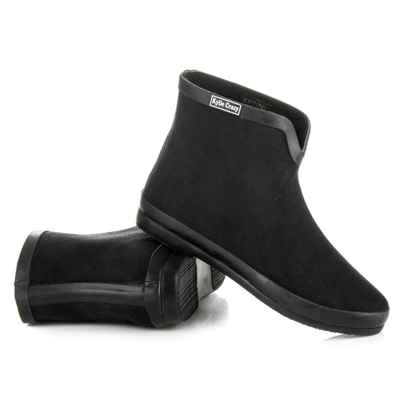 Kylie Bottes en suède noir 1