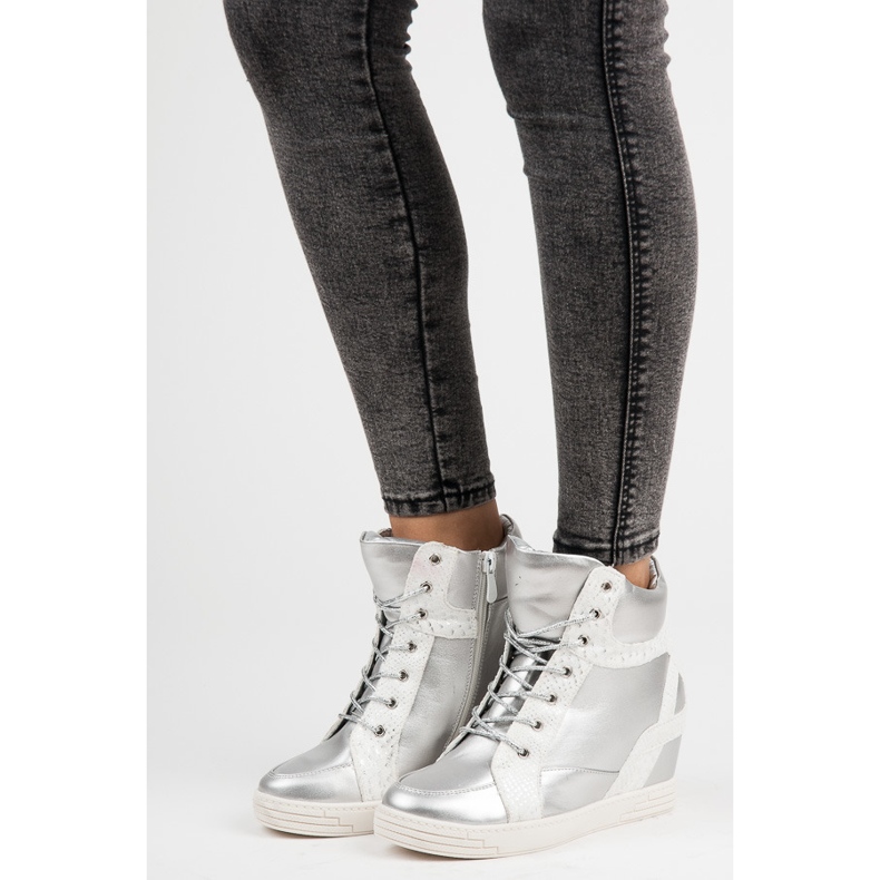Vinceza Bottines nouées gris 1 Vinceza Bottines nouées gris 1