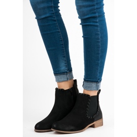 Erynn Bottines Chelsea en daim le noir 5
