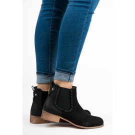 Erynn Bottines Chelsea en daim le noir 4