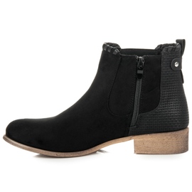 Erynn Bottines Chelsea en daim le noir 2