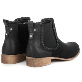 Erynn Bottines Chelsea en daim le noir 3