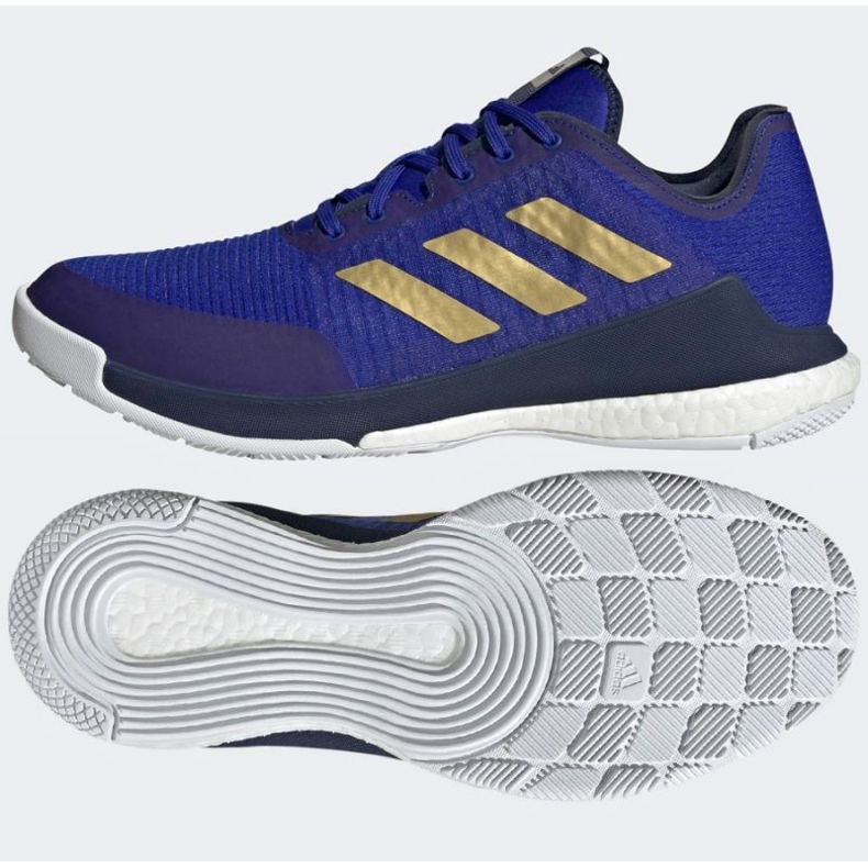 Chaussures de volley adidas CrazyFlight Mid M HQ3488 bleu bleu 1