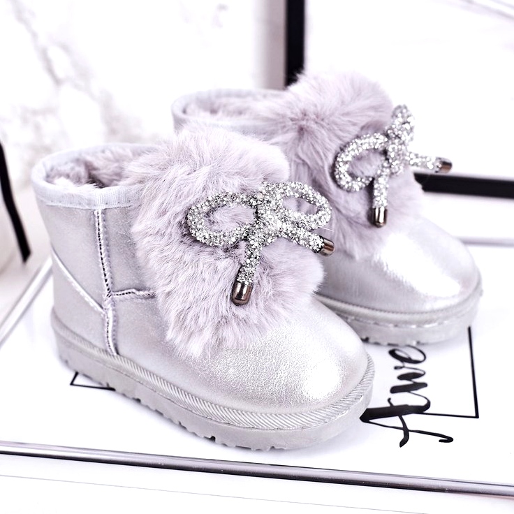 Bottes de neige pour enfants avec fourrure Silver Aurora argent 1 Bottes de neige pour enfants avec fourrure Silver Aurora argent 1