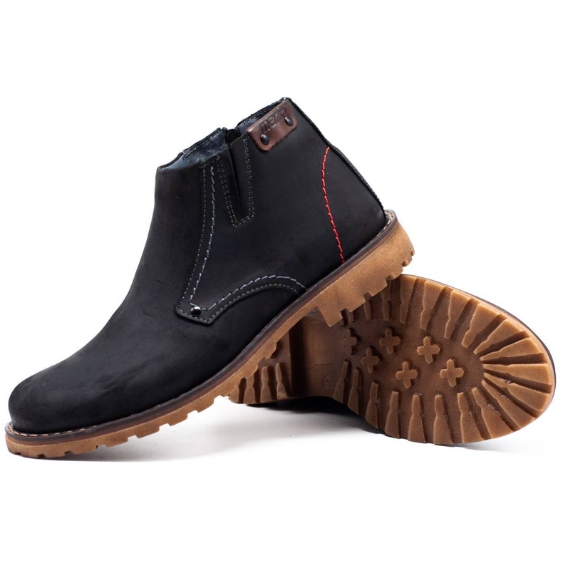 Olivier Bottes masculines 815 Chaussures en cuir noir le noir 2